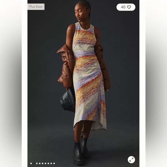 NWT Daily Practice by Anthropologie Mock-Neck Treasure Dress - Picture 6 of 14